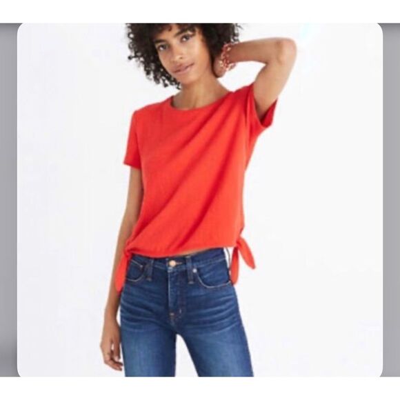 Madewell Texture & Thread Modern Side-Tie Top Size XS - Picture 3 of 10